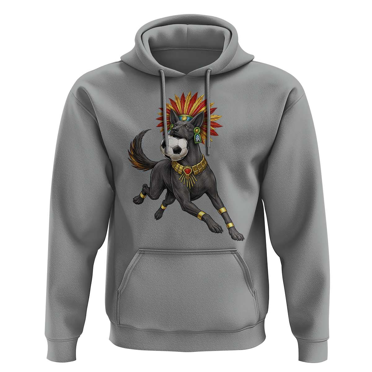 Xolo Dog Soccer Aztec Mexican Fan Gift Hoodie