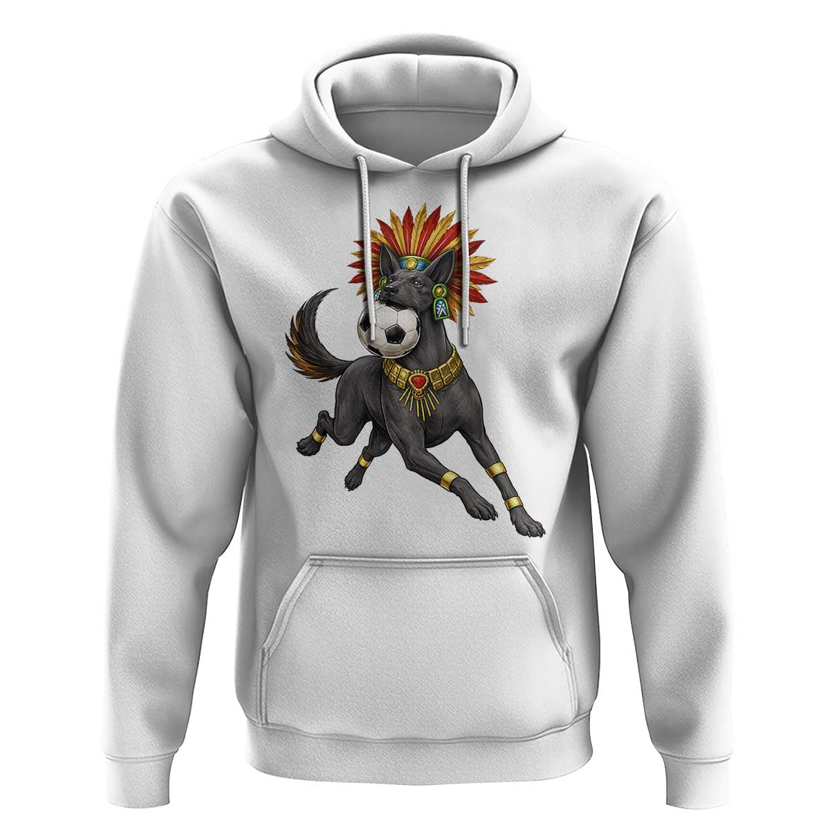 Xolo Dog Soccer Aztec Mexican Fan Gift Hoodie