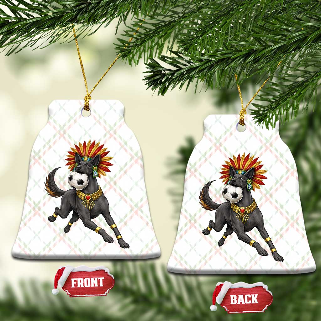 Xolo Dog Soccer Aztec Mexican Fan Gift Ceramic Ornament