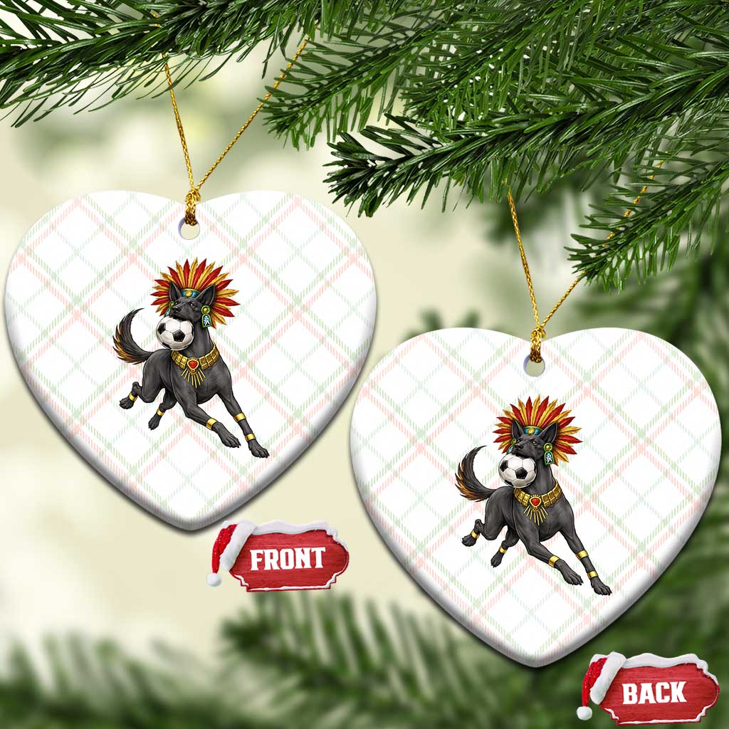 Xolo Dog Soccer Aztec Mexican Fan Gift Ceramic Ornament