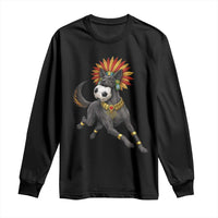 Xolo Dog Soccer Aztec Mexican Fan Gift Long Sleeve Shirt
