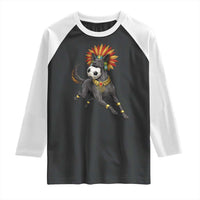 Xolo Dog Soccer Aztec Mexican Fan Gift Raglan Shirt