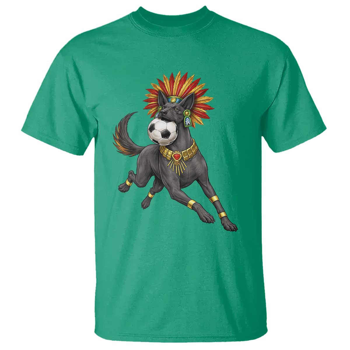 Xolo Dog Soccer Aztec Mexican Fan Gift T Shirt