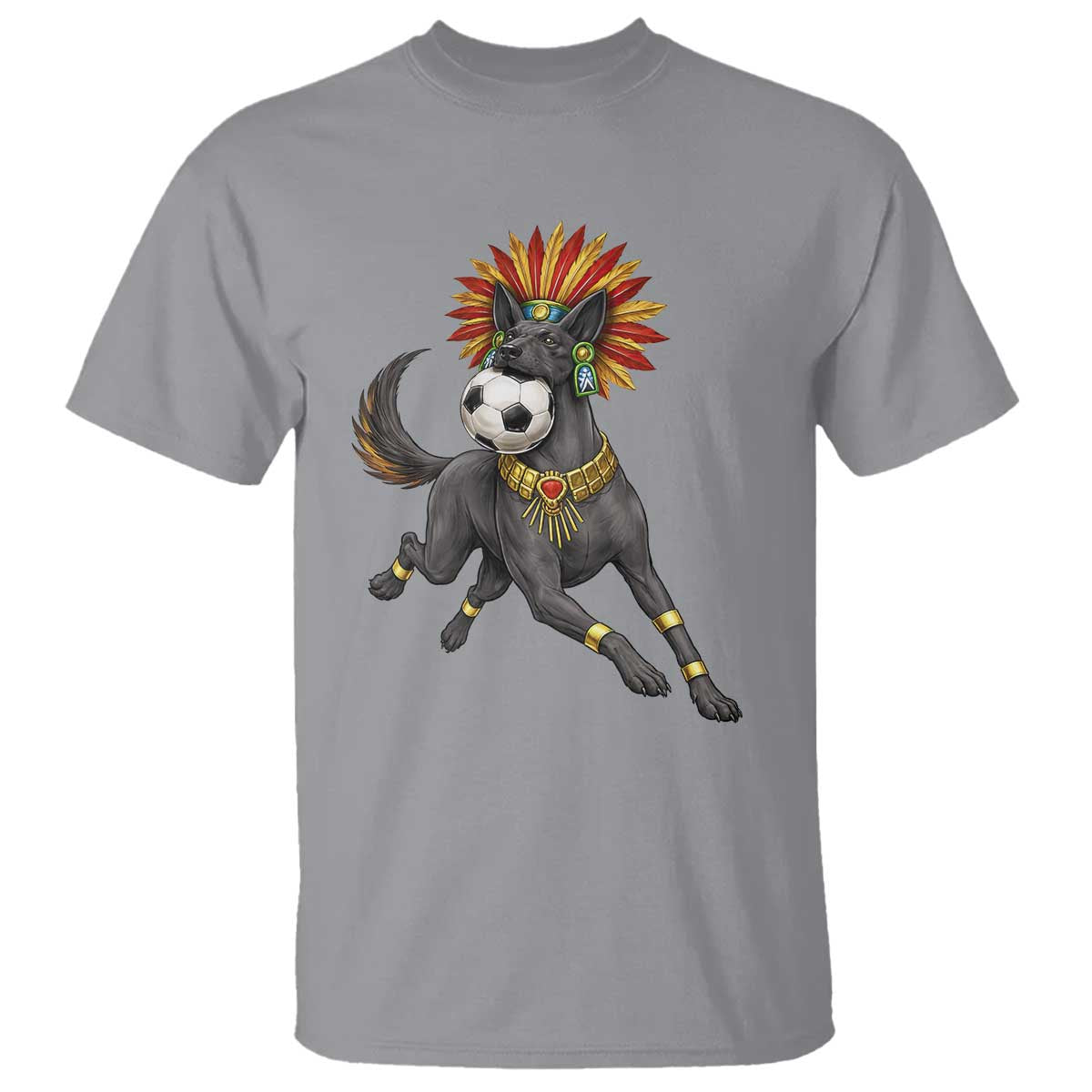 Xolo Dog Soccer Aztec Mexican Fan Gift T Shirt