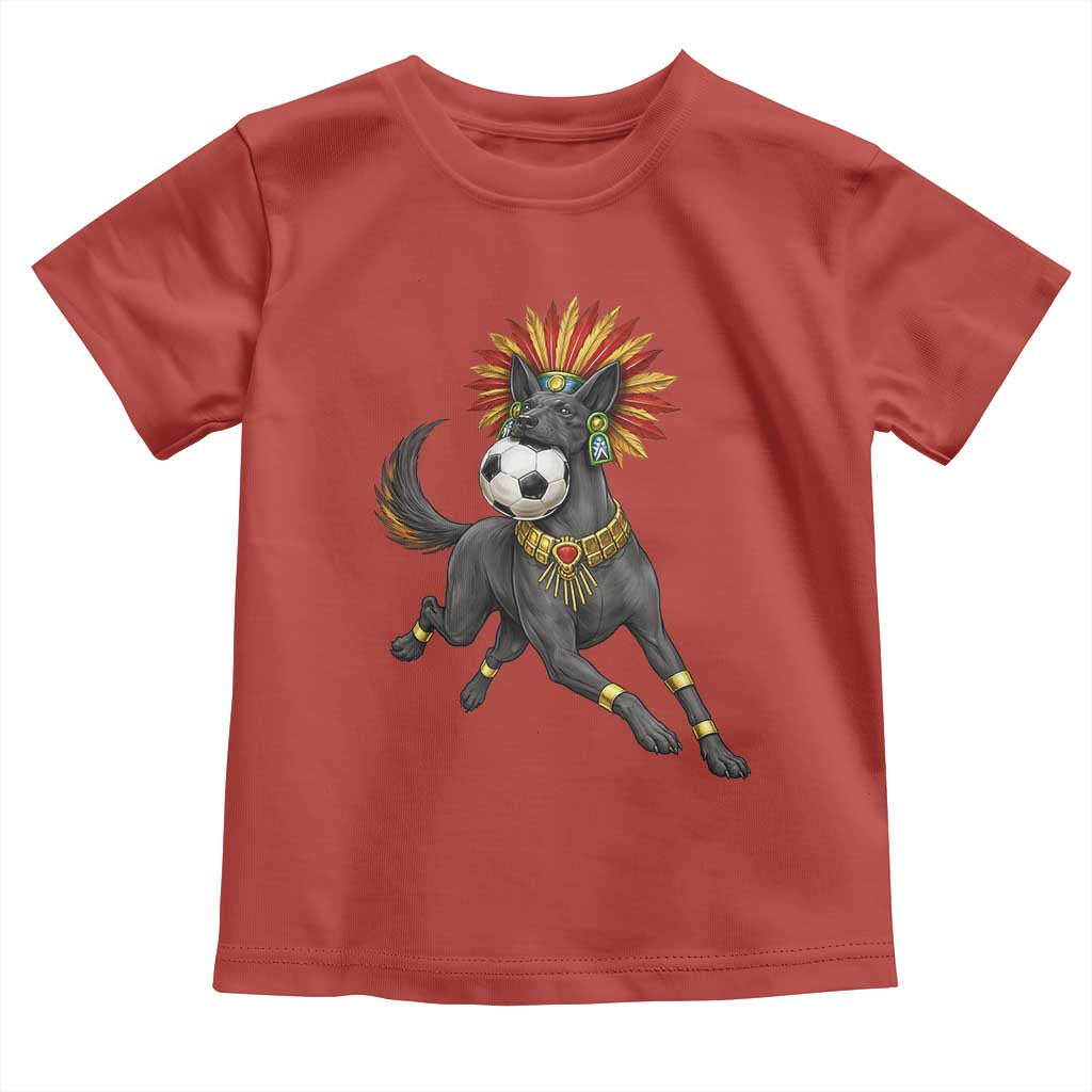 Xolo Dog Soccer Aztec Mexican Fan Gift Toddler T Shirt