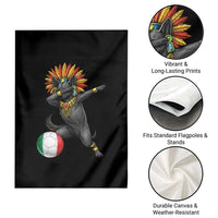 Aztec Xolo Dog Soccer Garden Flag Mexican Heritage Fan Gift