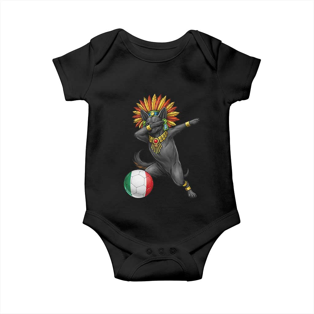 Aztec Xolo Dog Soccer Baby Onesie Mexican Heritage Fan Gift