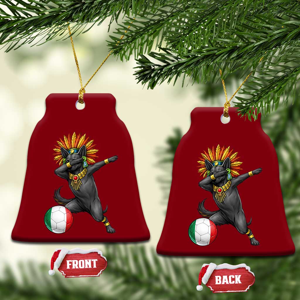 Aztec Xolo Dog Soccer Ceramic Ornament Mexican Heritage Fan Gift
