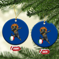Aztec Xolo Dog Soccer Ceramic Ornament Mexican Heritage Fan Gift