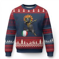 Aztec Xolo Dog Soccer Ugly Christmas Sweater Mexican Heritage Fan Gift
