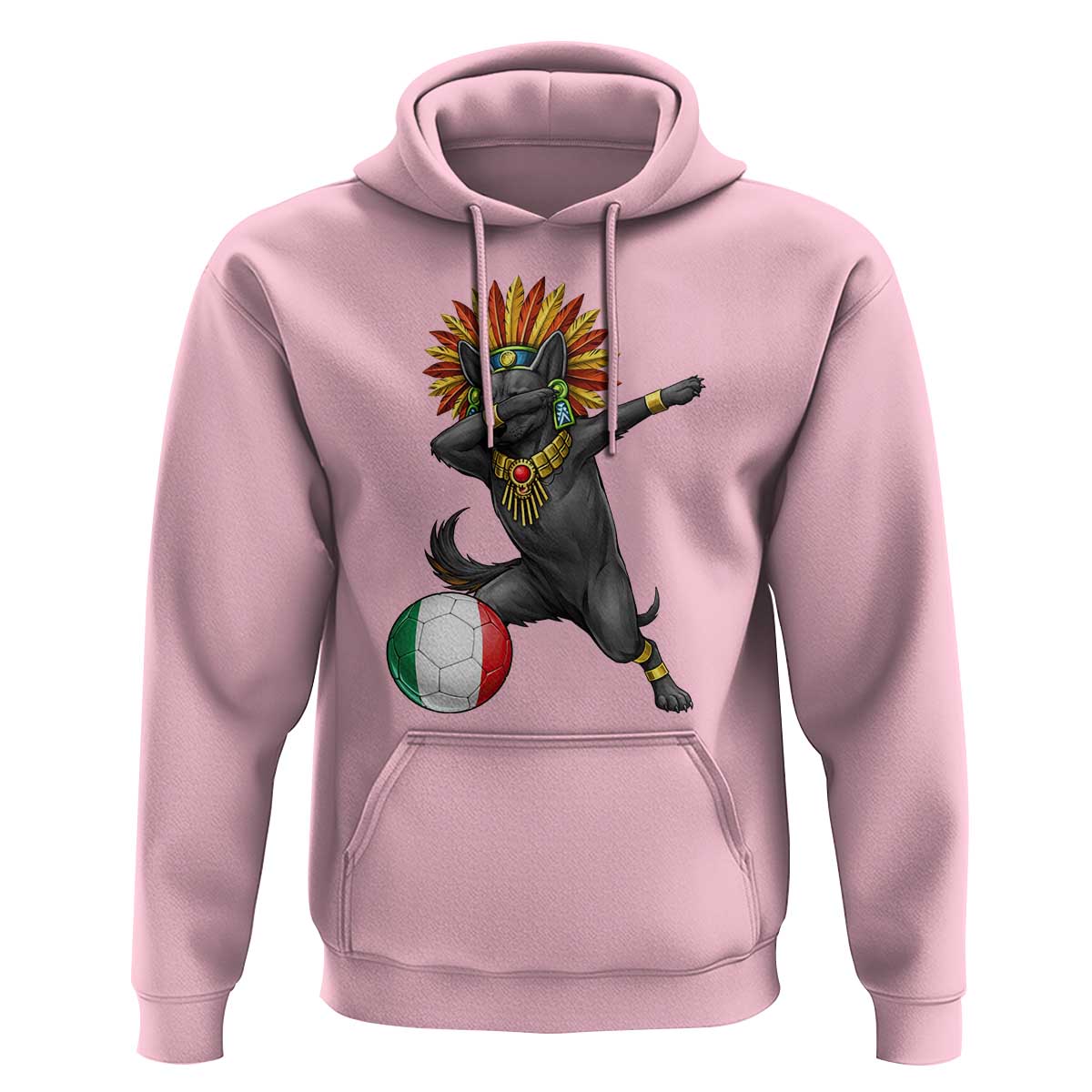 Aztec Xolo Dog Soccer Hoodie Mexican Heritage Fan Gift