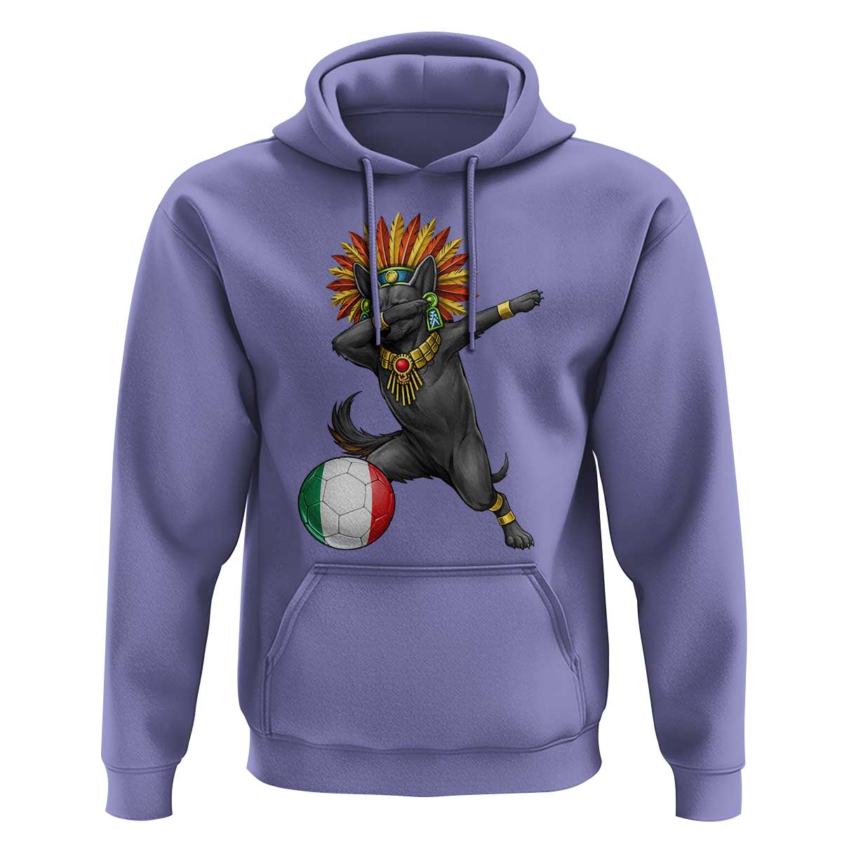 Aztec Xolo Dog Soccer Hoodie Mexican Heritage Fan Gift