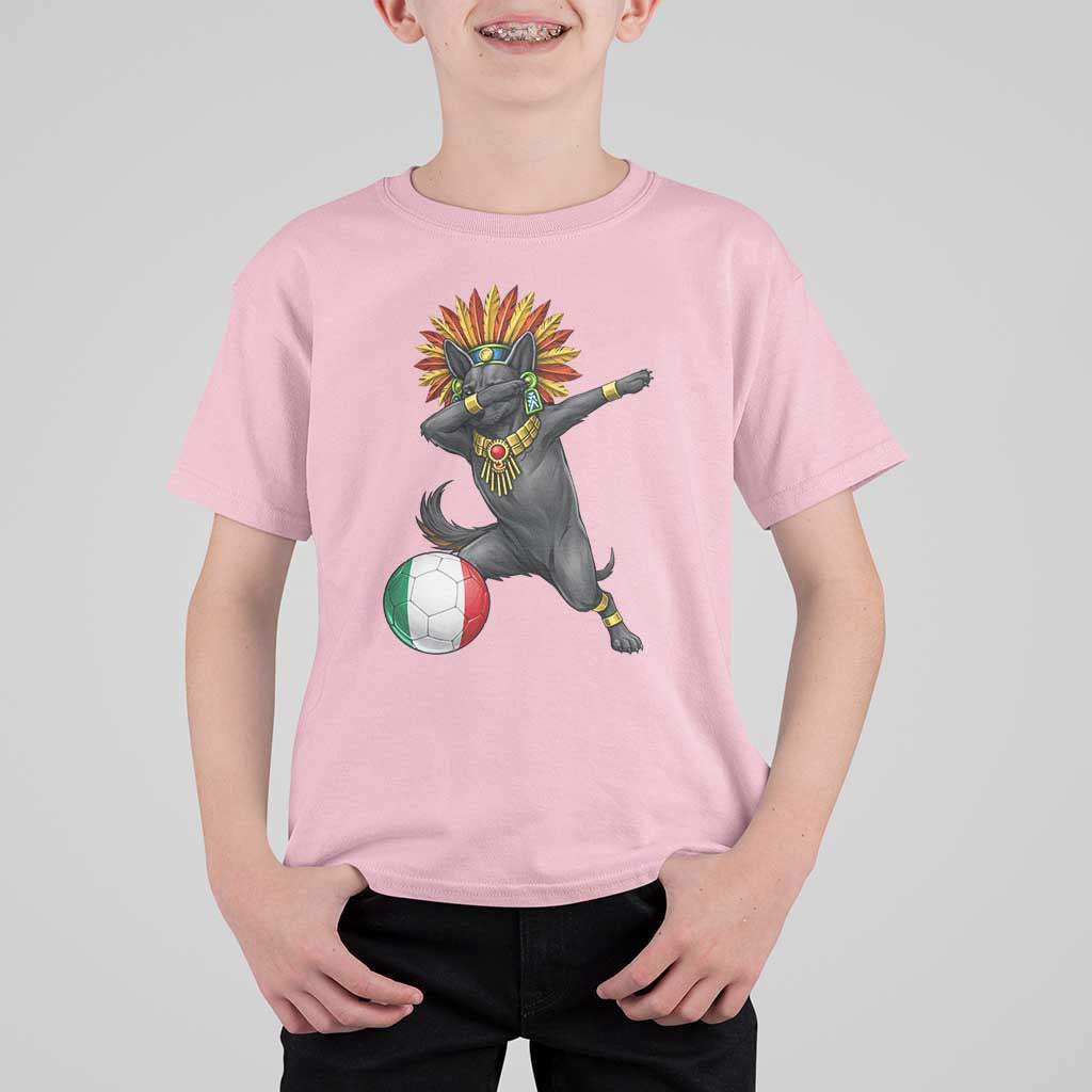 Aztec Xolo Dog Soccer T Shirt For Kid Mexican Heritage Fan Gift