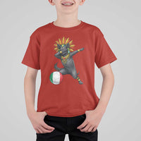 Aztec Xolo Dog Soccer T Shirt For Kid Mexican Heritage Fan Gift