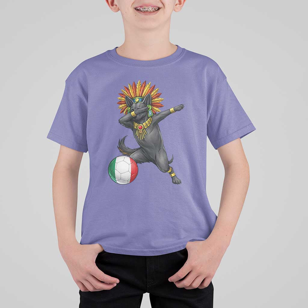 Aztec Xolo Dog Soccer T Shirt For Kid Mexican Heritage Fan Gift