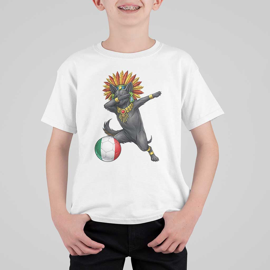 Aztec Xolo Dog Soccer T Shirt For Kid Mexican Heritage Fan Gift