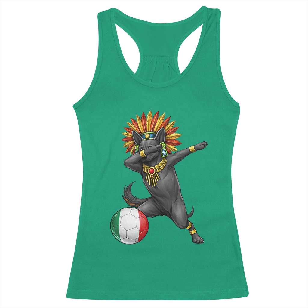 Aztec Xolo Dog Soccer Racerback Tank Top Mexican Heritage Fan Gift