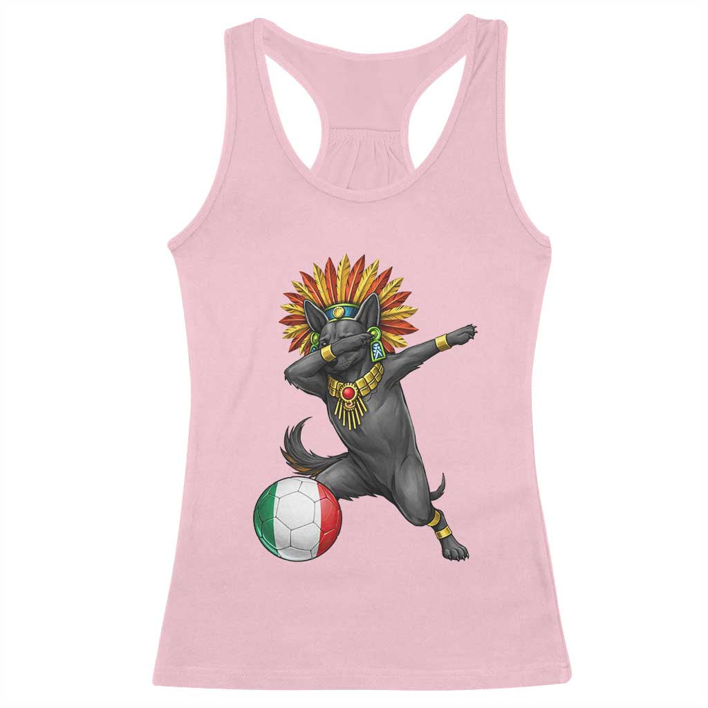 Aztec Xolo Dog Soccer Racerback Tank Top Mexican Heritage Fan Gift