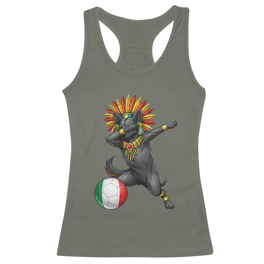 Aztec Xolo Dog Soccer Racerback Tank Top Mexican Heritage Fan Gift