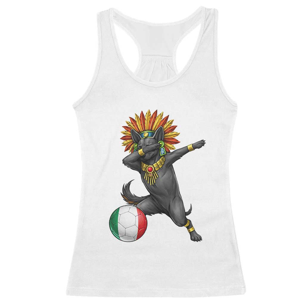 Aztec Xolo Dog Soccer Racerback Tank Top Mexican Heritage Fan Gift
