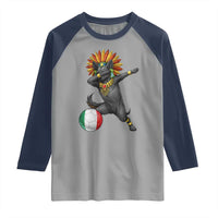 Aztec Xolo Dog Soccer Raglan Shirt Mexican Heritage Fan Gift