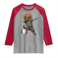 Aztec Xolo Dog Soccer Raglan Shirt Mexican Heritage Fan Gift