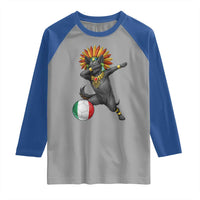 Aztec Xolo Dog Soccer Raglan Shirt Mexican Heritage Fan Gift