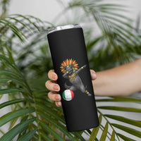 Aztec Xolo Dog Soccer Skinny Tumbler Mexican Heritage Fan Gift