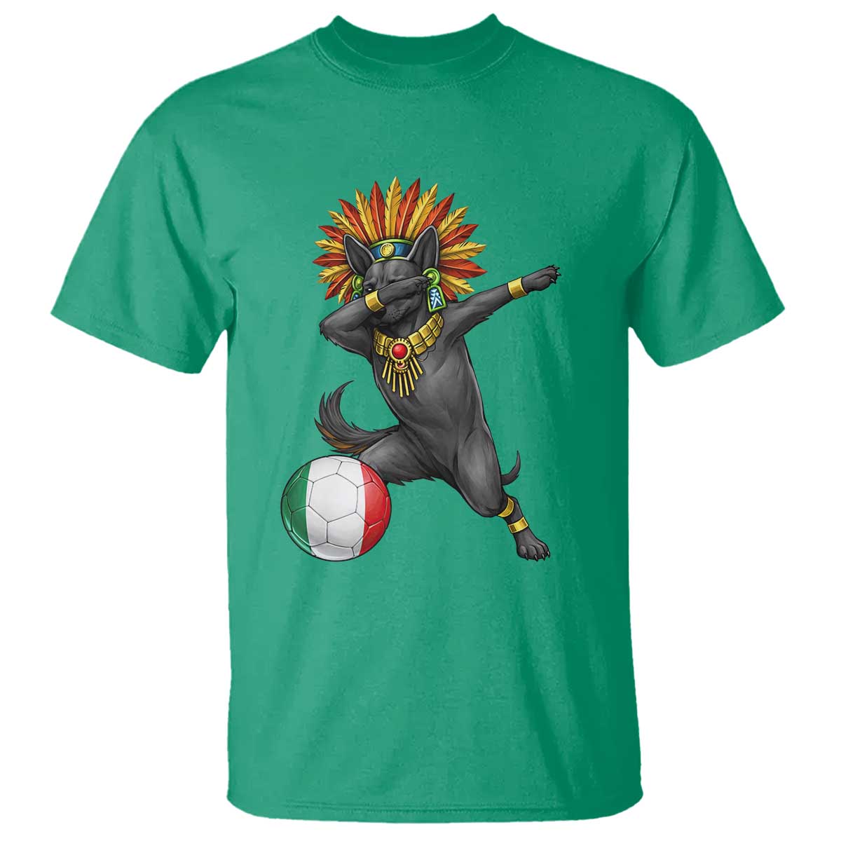 Aztec Xolo Dog Soccer T Shirt Mexican Heritage Fan Gift