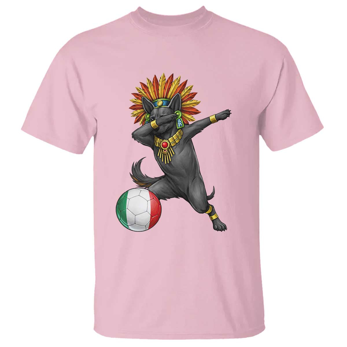 Aztec Xolo Dog Soccer T Shirt Mexican Heritage Fan Gift