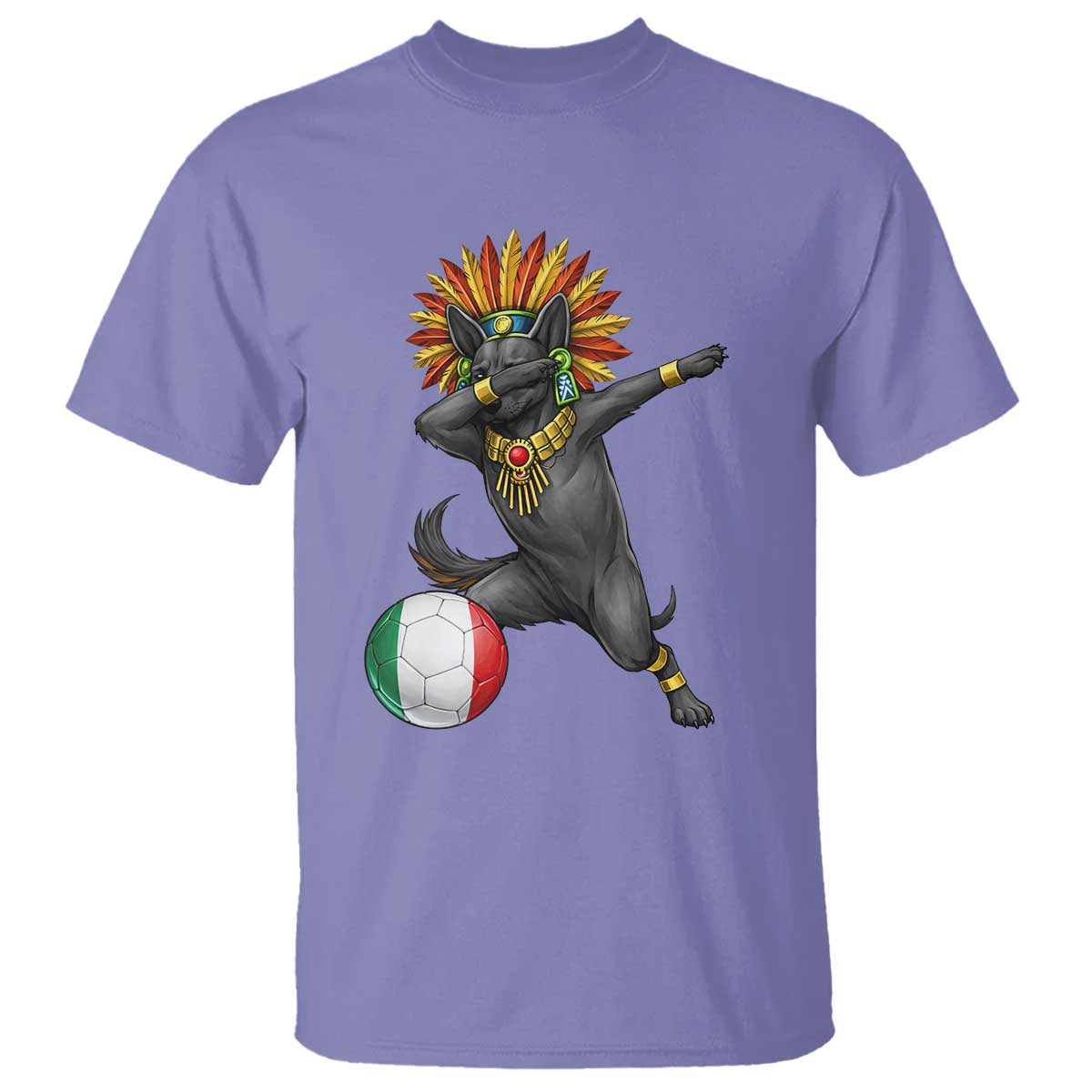 Aztec Xolo Dog Soccer T Shirt Mexican Heritage Fan Gift