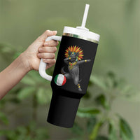 Aztec Xolo Dog Soccer Tumbler With Handle Mexican Heritage Fan Gift
