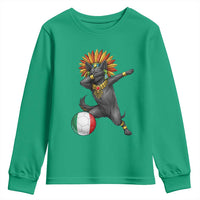 Aztec Xolo Dog Soccer Youth Sweatshirt Mexican Heritage Fan Gift