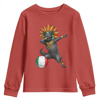 Aztec Xolo Dog Soccer Youth Sweatshirt Mexican Heritage Fan Gift