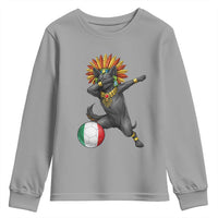 Aztec Xolo Dog Soccer Youth Sweatshirt Mexican Heritage Fan Gift