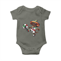 Funny Mexican Xolo Dog Playing Soccer Baby Onesie Football Fan Gift