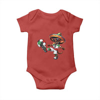 Funny Mexican Xolo Dog Playing Soccer Baby Onesie Football Fan Gift