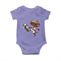 Funny Mexican Xolo Dog Playing Soccer Baby Onesie Football Fan Gift