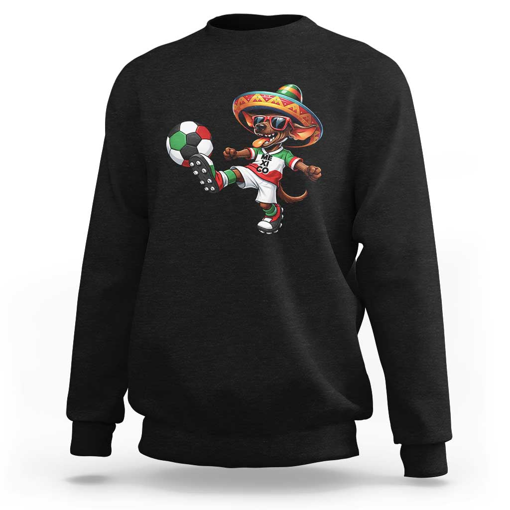Funny Mexican Xolo Dog Playing Soccer Sweatshirt Football Fan Gift
