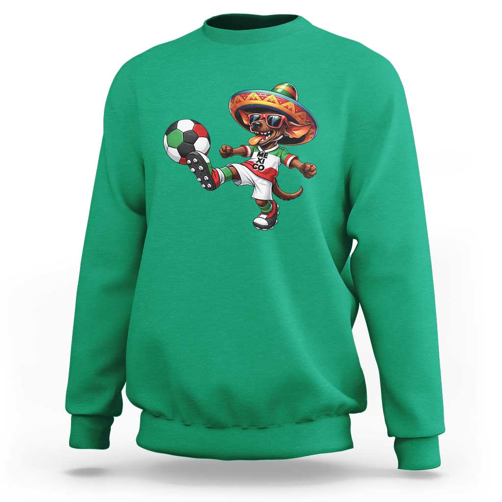 Funny Mexican Xolo Dog Playing Soccer Sweatshirt Football Fan Gift