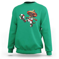 Funny Mexican Xolo Dog Playing Soccer Sweatshirt Football Fan Gift