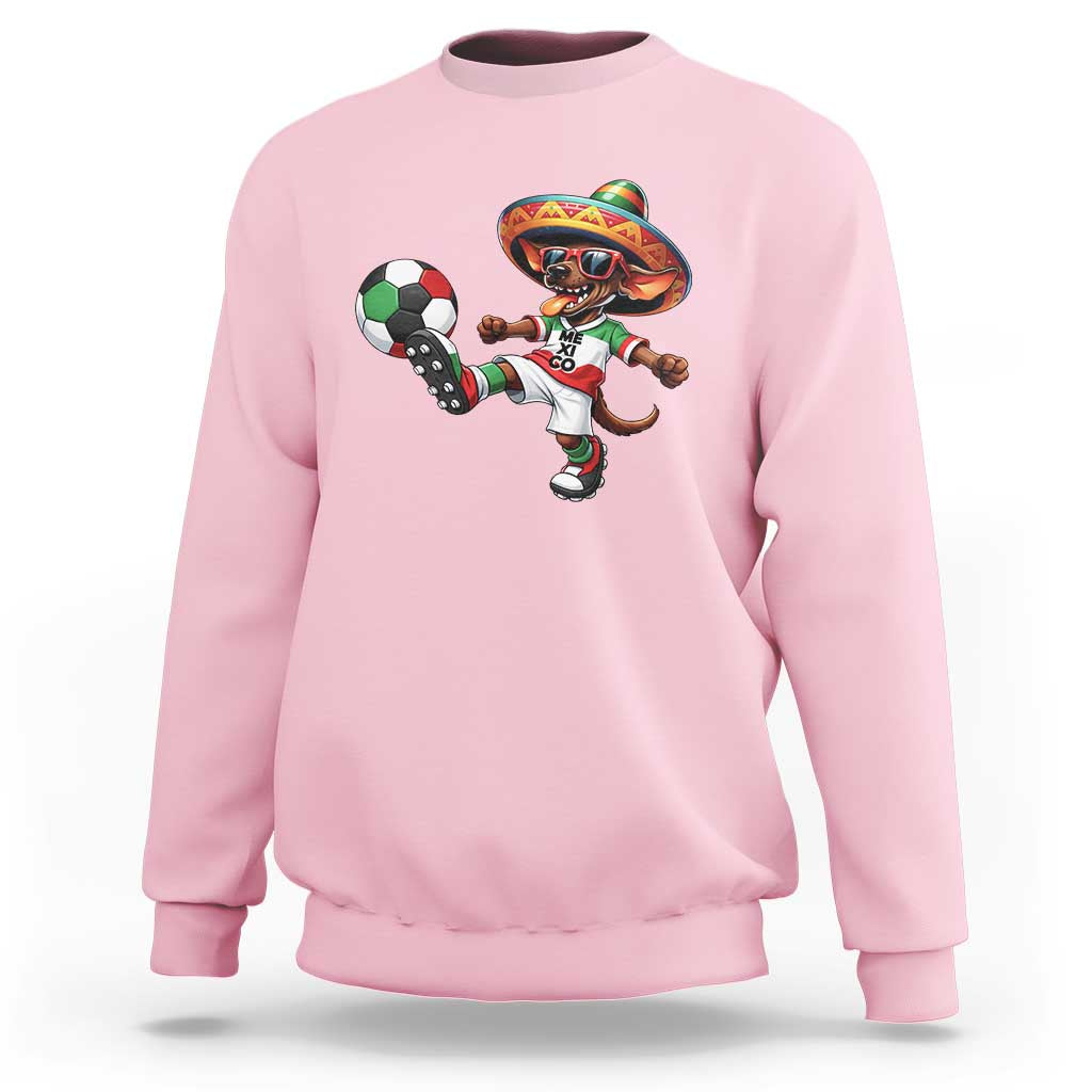 Funny Mexican Xolo Dog Playing Soccer Sweatshirt Football Fan Gift