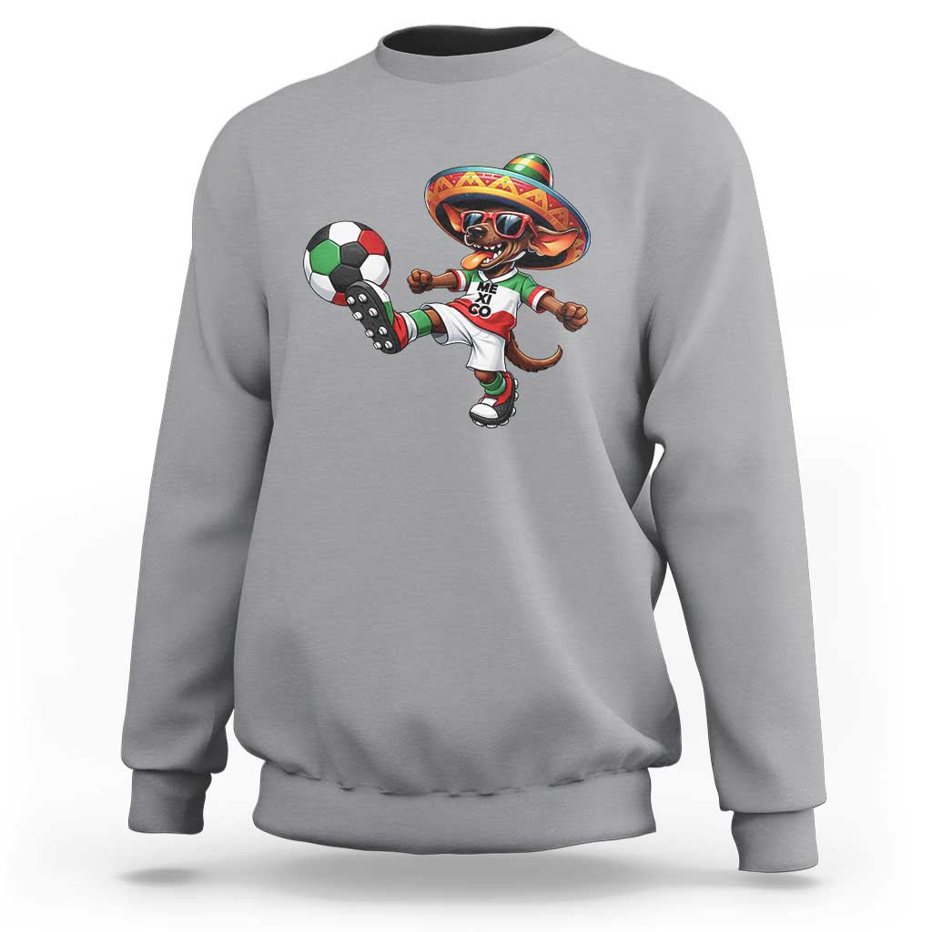 Funny Mexican Xolo Dog Playing Soccer Sweatshirt Football Fan Gift