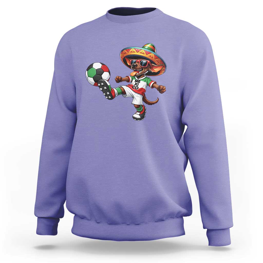 Funny Mexican Xolo Dog Playing Soccer Sweatshirt Football Fan Gift