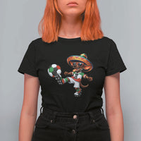 Funny Mexican Xolo Dog Playing Soccer T Shirt For Women Football Fan Gift