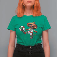 Funny Mexican Xolo Dog Playing Soccer T Shirt For Women Football Fan Gift