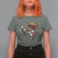 Funny Mexican Xolo Dog Playing Soccer T Shirt For Women Football Fan Gift