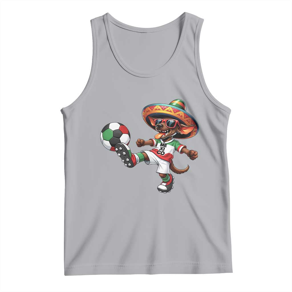 Funny Mexican Xolo Dog Playing Soccer Tank Top Football Fan Gift