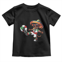 Funny Mexican Xolo Dog Playing Soccer Toddler T Shirt Football Fan Gift