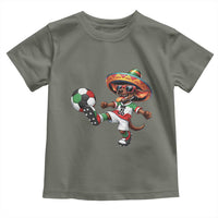Funny Mexican Xolo Dog Playing Soccer Toddler T Shirt Football Fan Gift